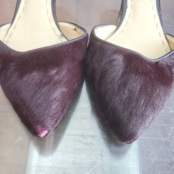 Enzo Angiolini Calf Hair Ankle Strap pump, size 10 - Picture 2 of 6